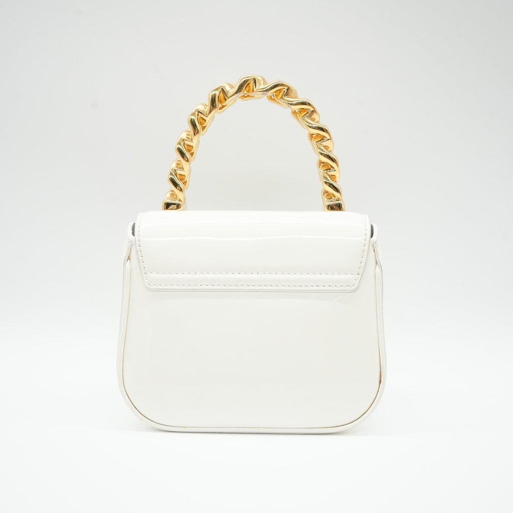 Versace La Medusa Mini White White Mini Leather | Pre-Owned