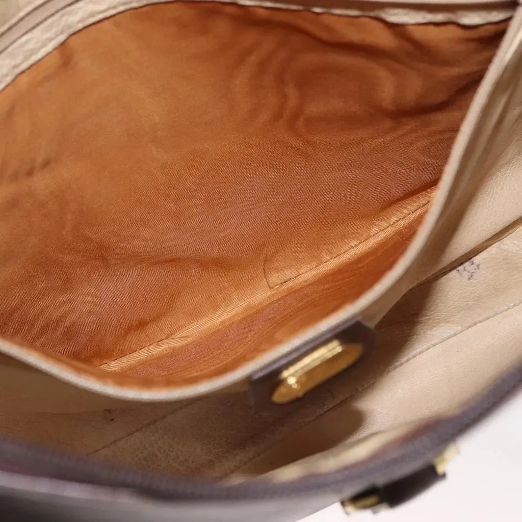 Gucci Brown Leather Shoulder Bag Brown Leather Good - Model View