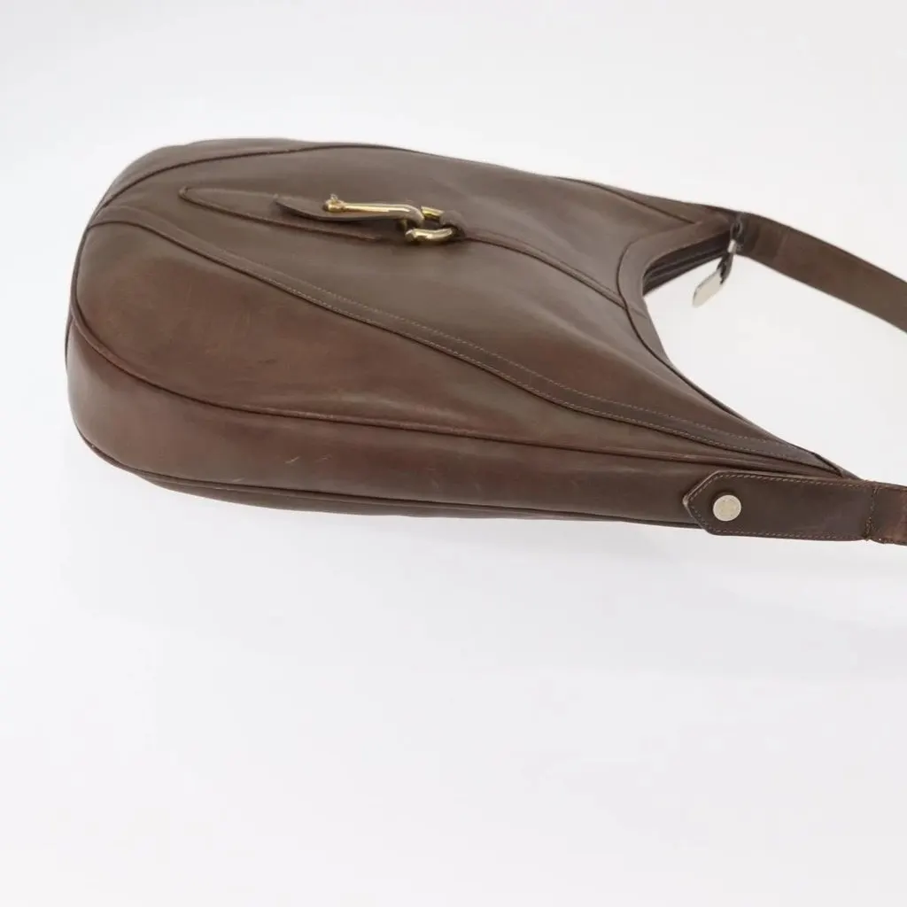 Gucci Brown Leather Shoulder Bag Brown Leather Good - Box View