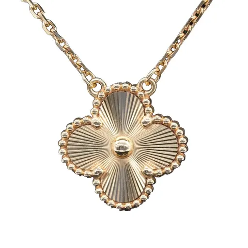 Van Cleef & Arpels Vintage Alhambra Pedant, 18K YG, Guilloche 6.6 g
