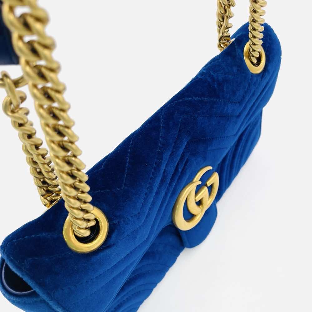 Gucci Suede chain shoulder bag - Back view
