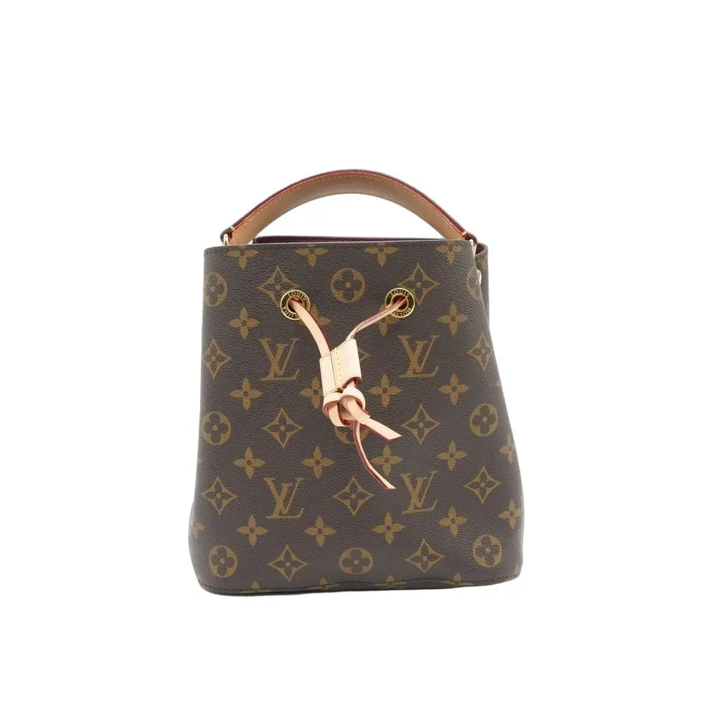 Louis Vuitton Neonoe BB Bucket Bag Monogram Canvas Beige Brown Canvas Very good - Front View