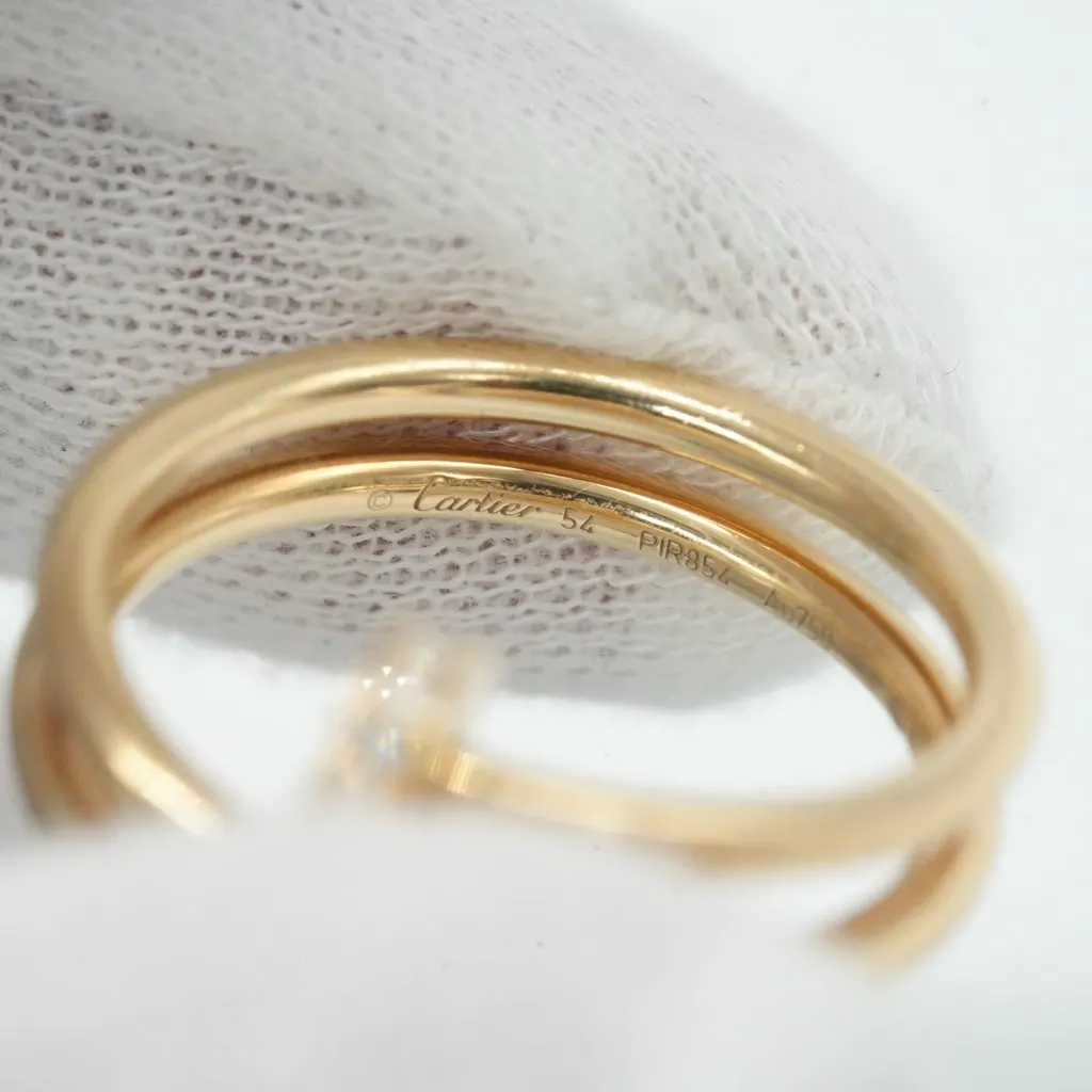 Cartier Juste Un Clou Ring, Double, Diamonds, 18K Yellow Gold Size:54 5.6g Gold Gold Very good - Box View