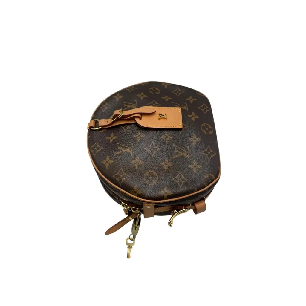 Louis Vuitton Petite Boite Chapeau Brown Leather Very good - Model View