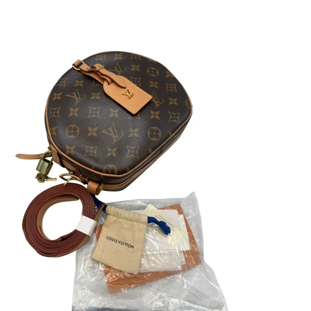 Louis Vuitton Petite Boite Chapeau Brown Leather Very good - Box View