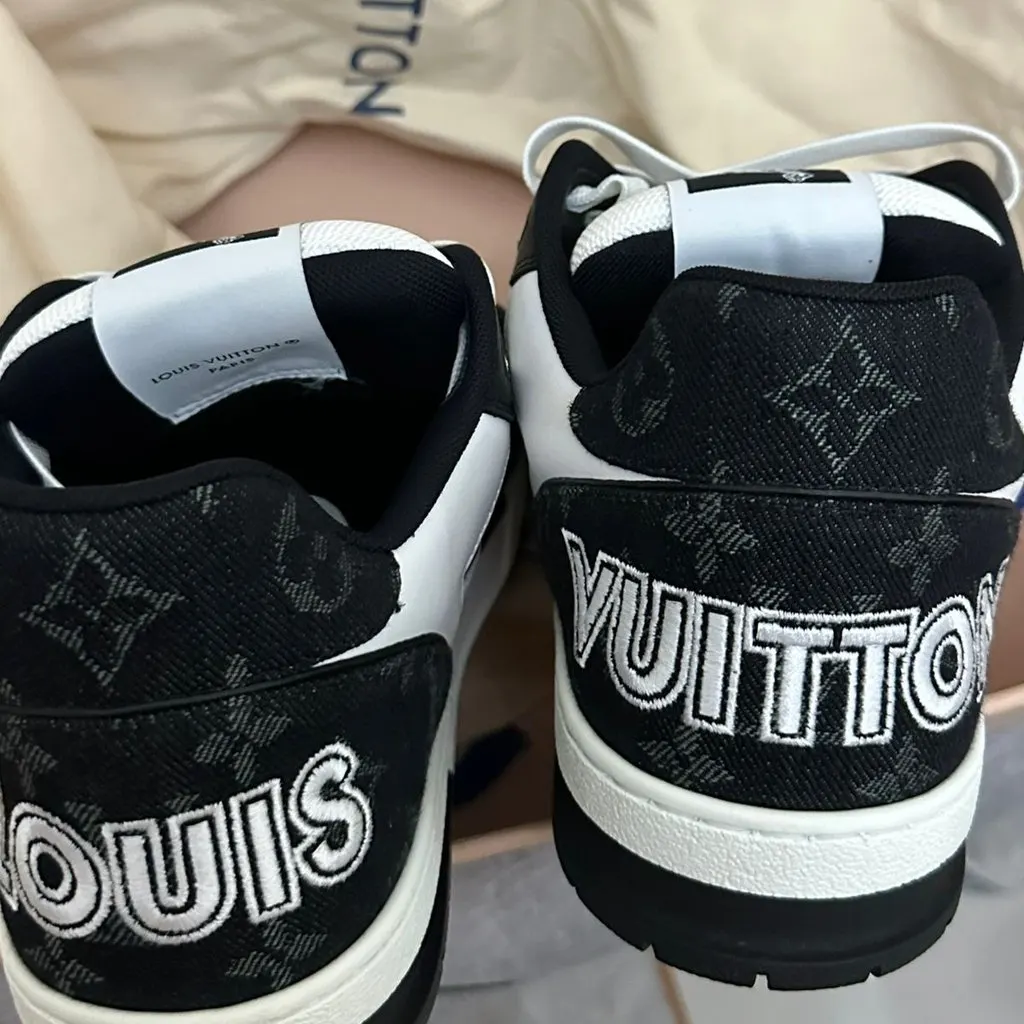 Louis Vuitton LV Trainer White Denim Never worn, with tag - Back View