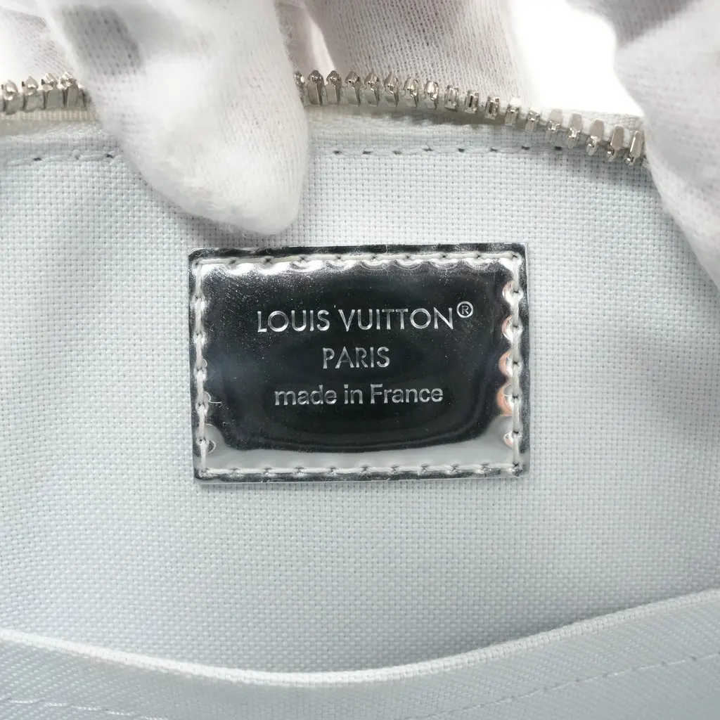 Louis Vuitton LV Ski Alma BB Silver Color Metallic Canvas Good - Box View