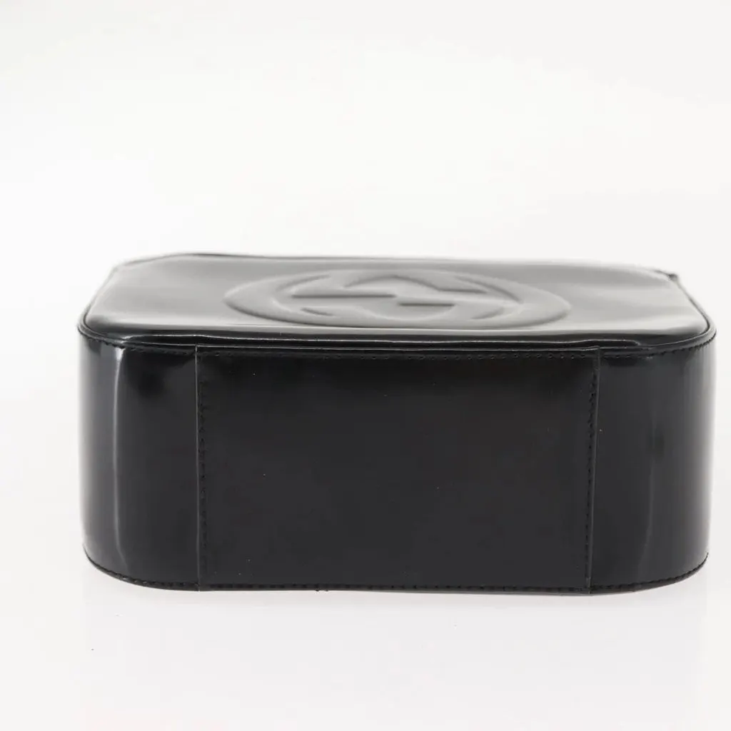 Gucci Shoulder Bag Black Leather Good - Inside View