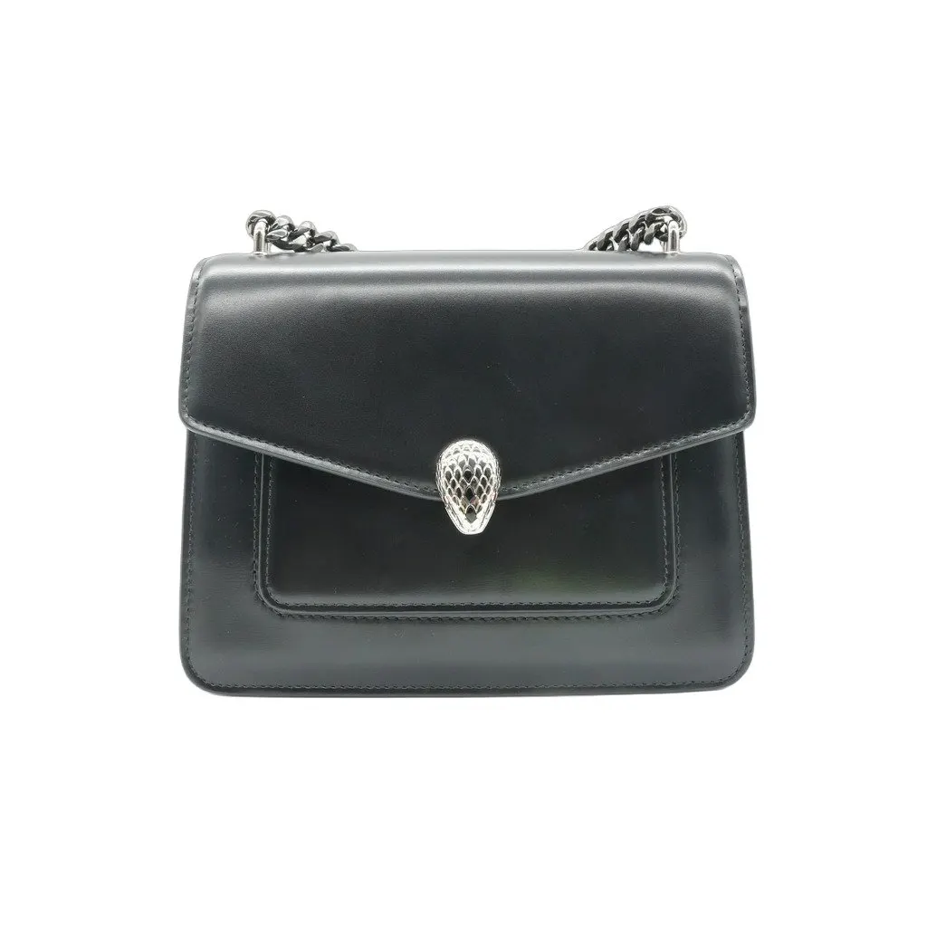 Bvlgari Serpenti Forever Chain Black Bag