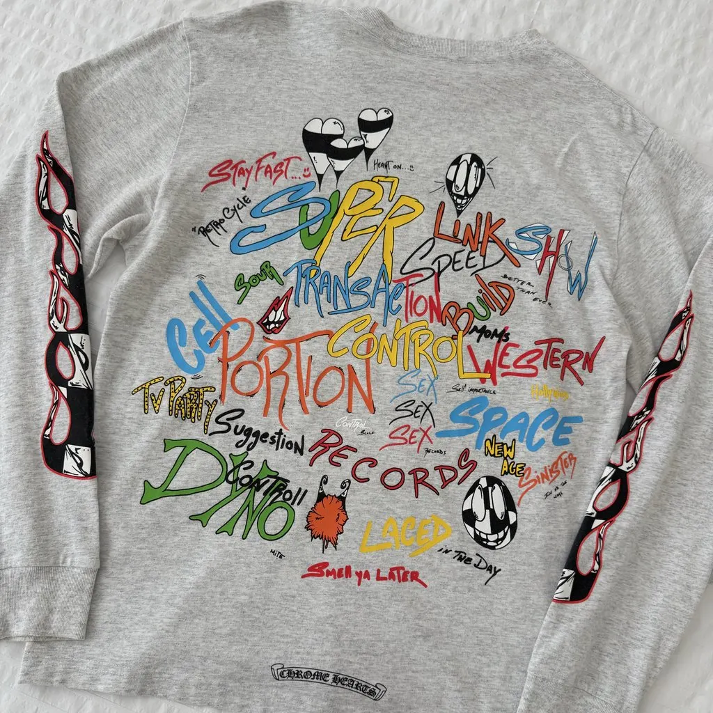 Chrome Hearts Chrome Hearts x Matty Doodle Sweatshirt MultiColor Cotton Good - Back View