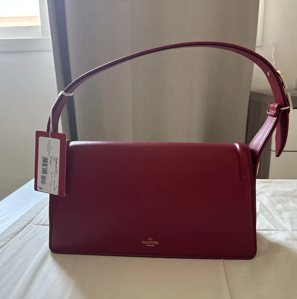 Valentino Valentino Garavani Shoulder Bag, Brand New With Tag And Original Dust Bag Red Leather Never worn, with tag - Back View