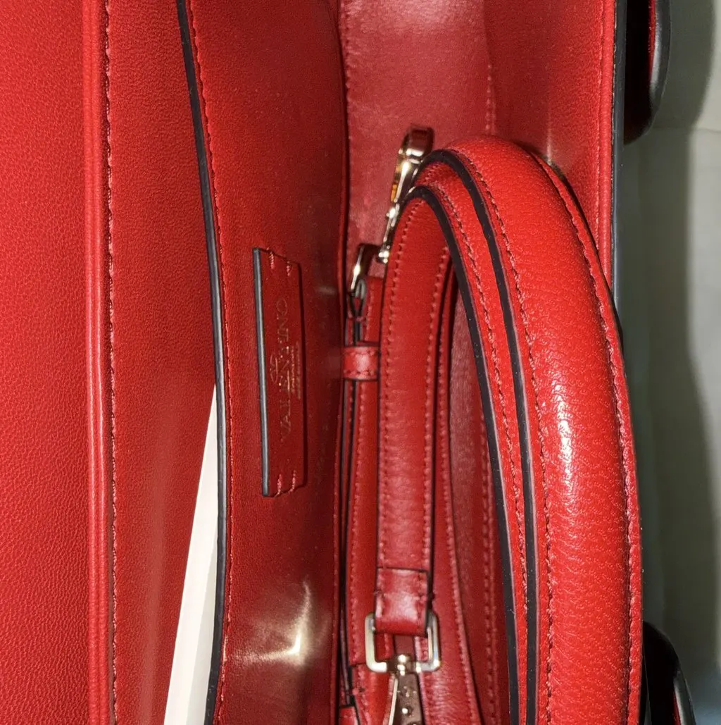 Valentino Valentino Garavani Shoulder Bag, Brand New With Tag And Original Dust Bag Red Leather Never worn, with tag - Model View