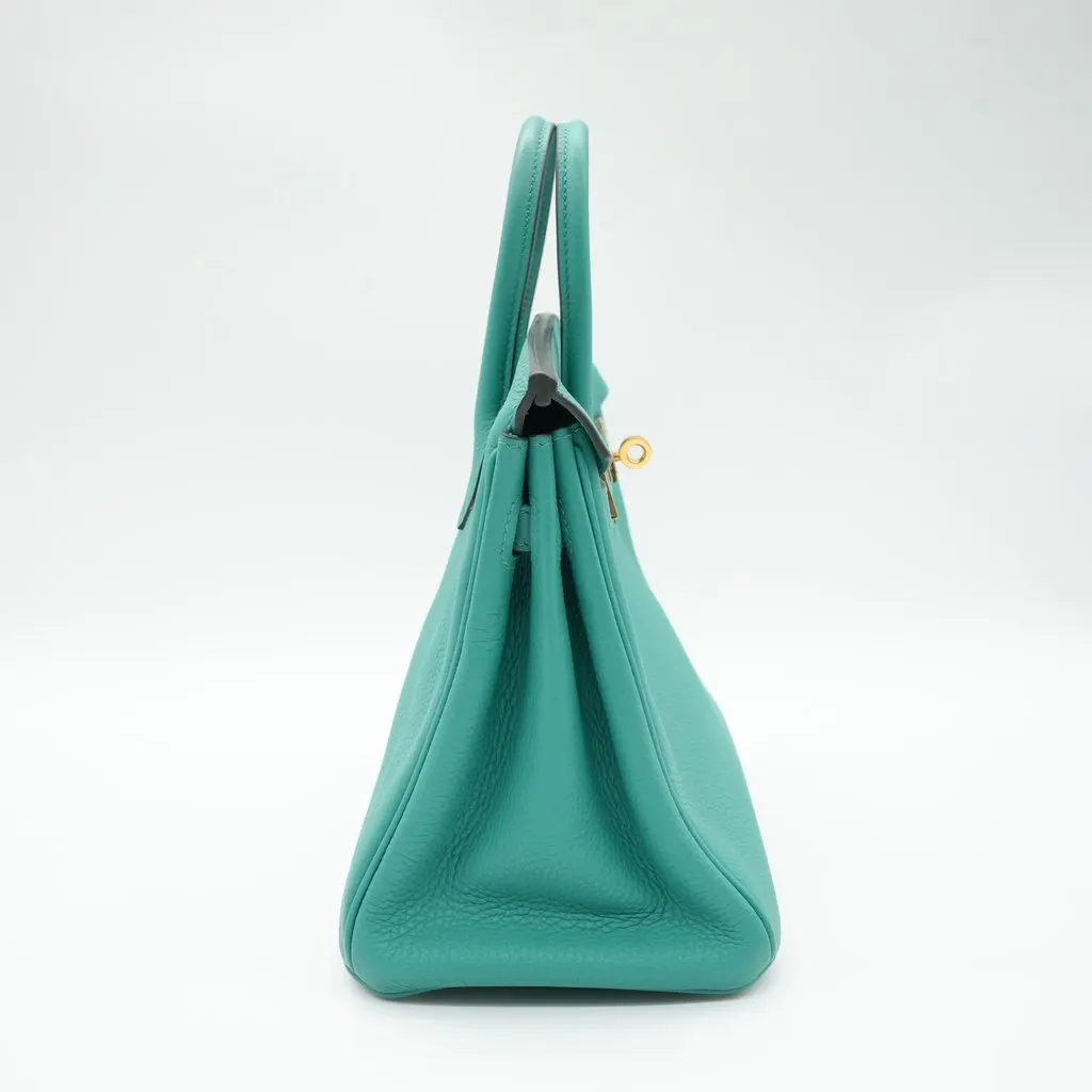 Hermès Birkin 25 Vert Verone Togo Stamp D(2019) Green Leather Good - Box View
