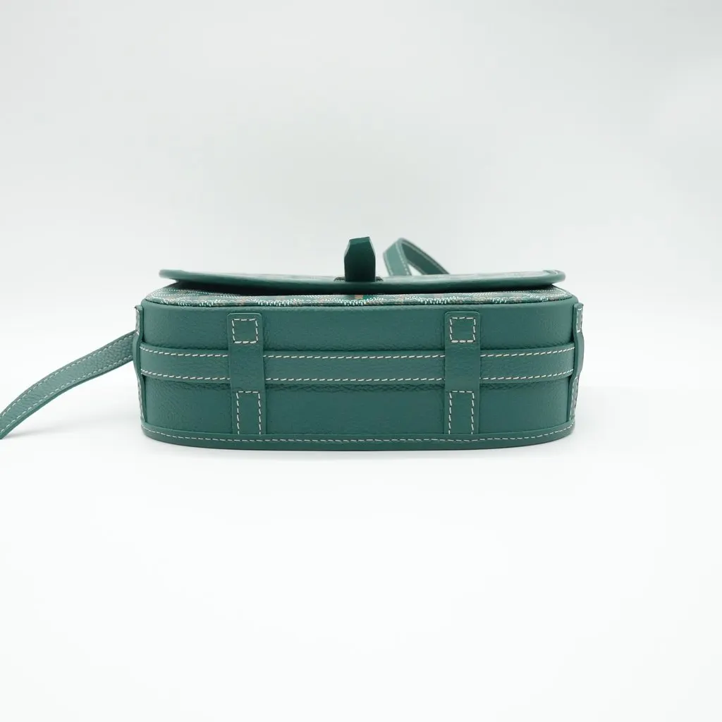 Goyard Belvedere PM Bag Green Green Canvas Good - Inside View