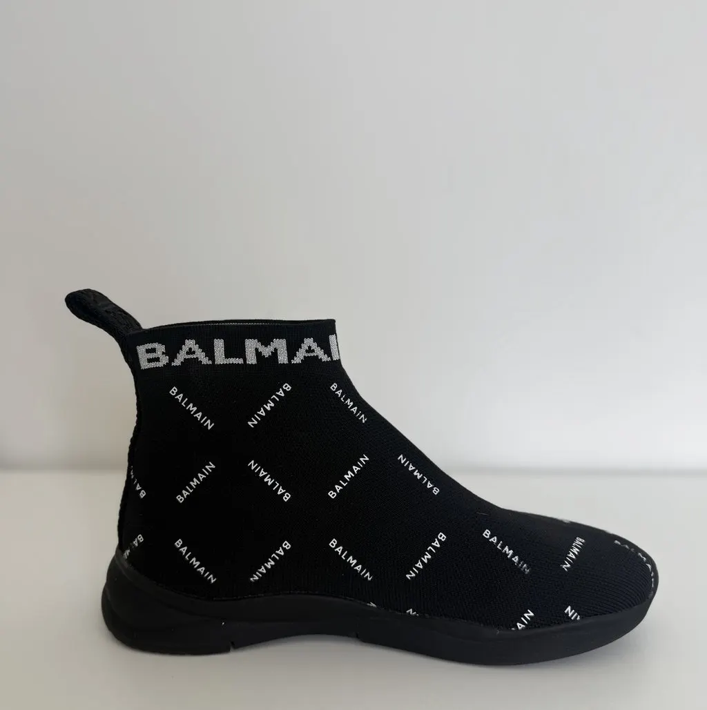 Balmain Balmain Technical Fabric Sock Sneakers Black Polyamide Very good - Inside View