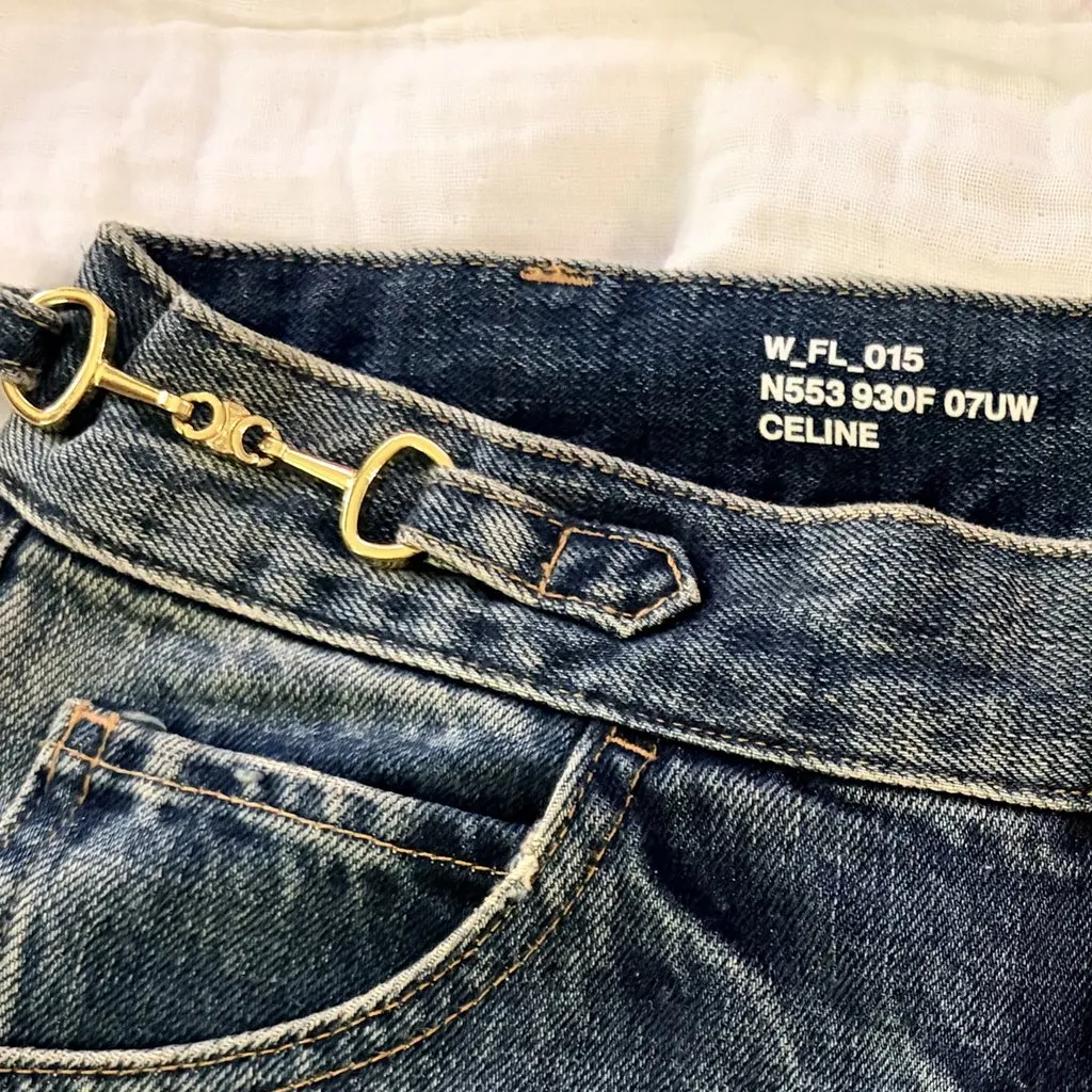 Celine Bootcut JEans EU36 Blue Cotton Very good - Inside View
