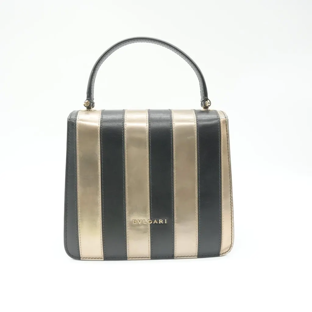Bvlgari Serpenti Forever Top Handle Bag Beige Leather Fair - Back View