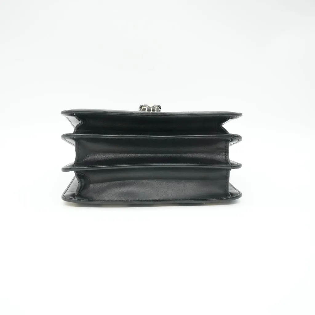 Bvlgari Serpenti Forever Top Handle Bag Beige Leather Fair - Inside View