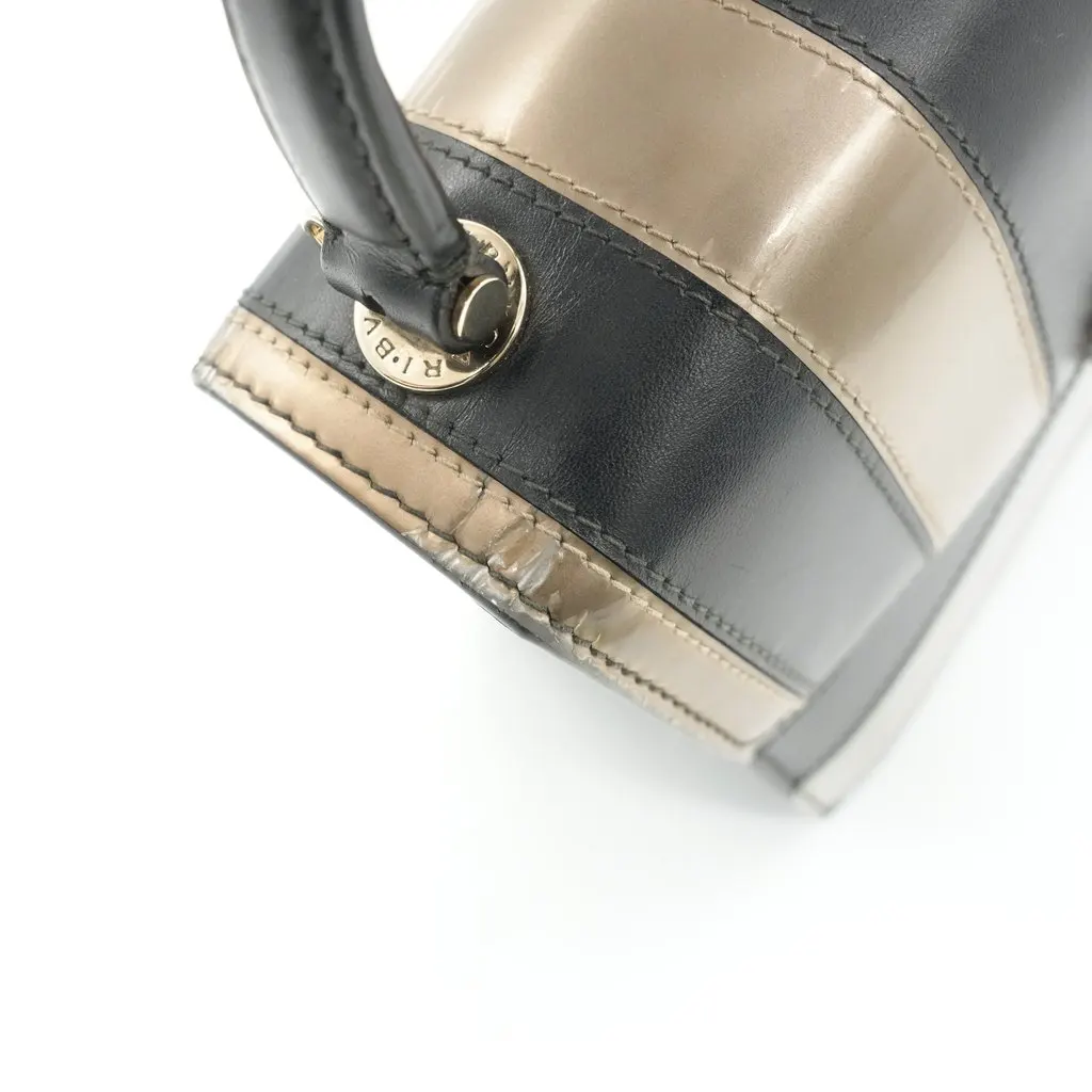 Bvlgari Serpenti Forever Top Handle Bag Beige Leather Fair - Box View