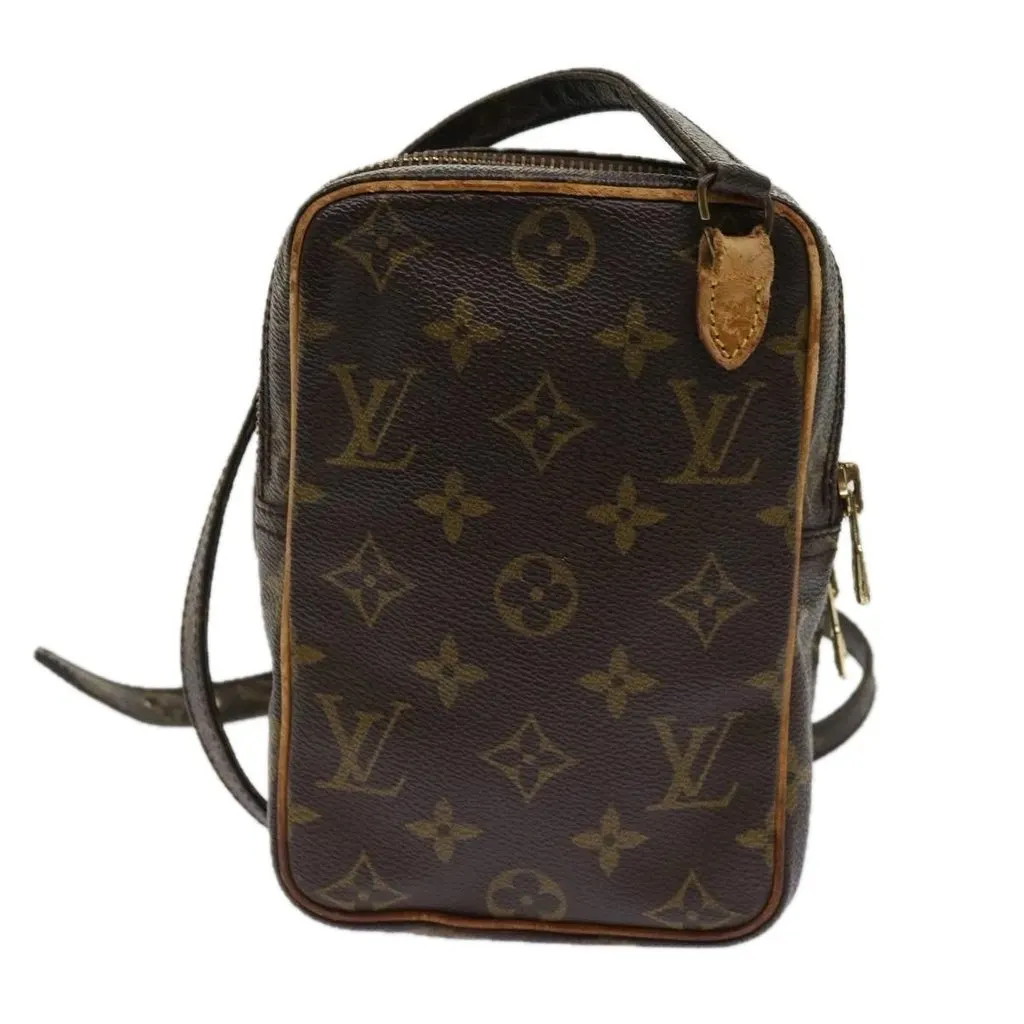 Louis Vuitton Amazone Bag Brown Canvas Good - Back View
