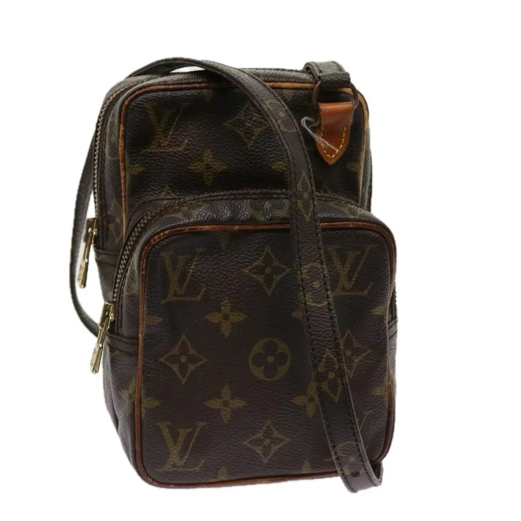 Louis Vuitton Amazone Bag Brown Canvas Good - Front View