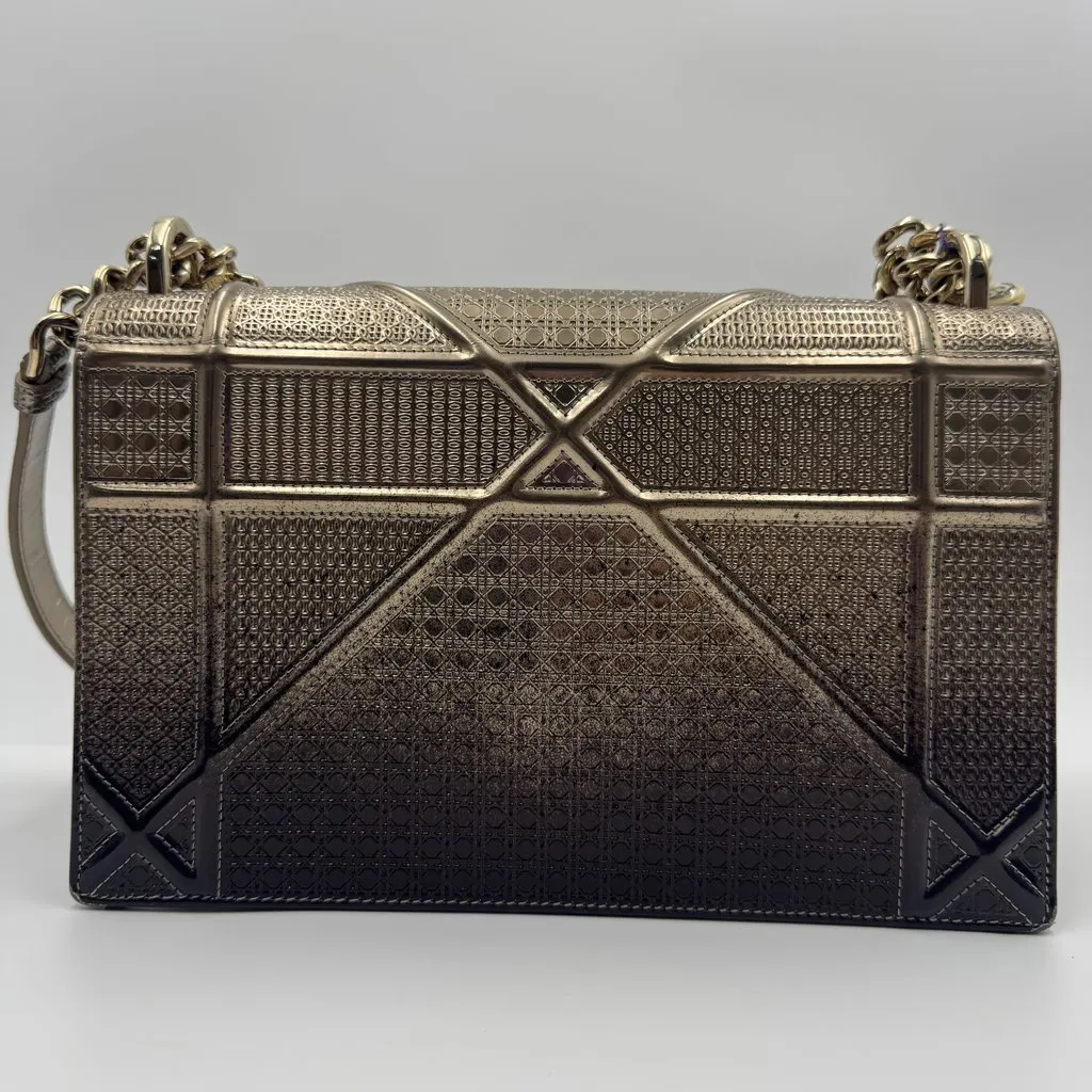 Dior Diorama Gold Leather Very good - Back View