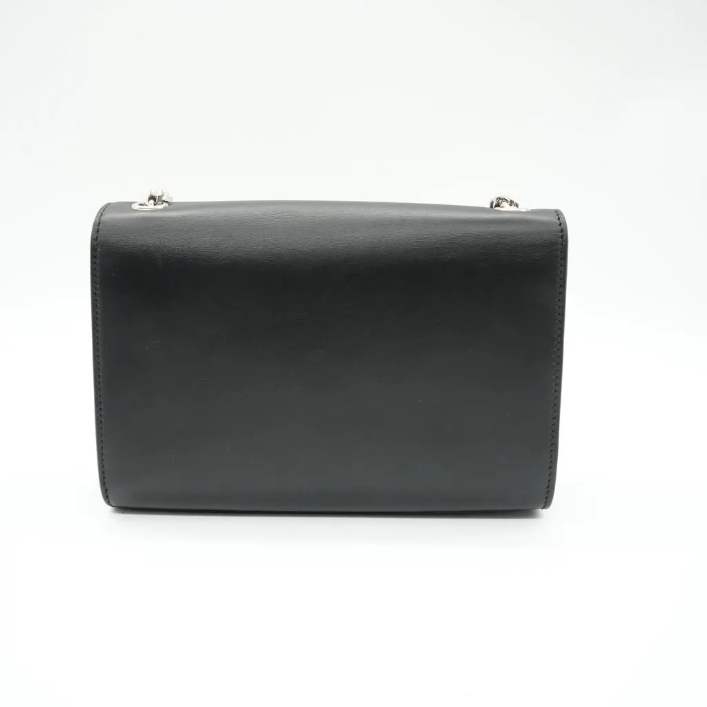 Saint Laurent Kate Small Tassel Chain Bag Black Black Leather Good - Back View