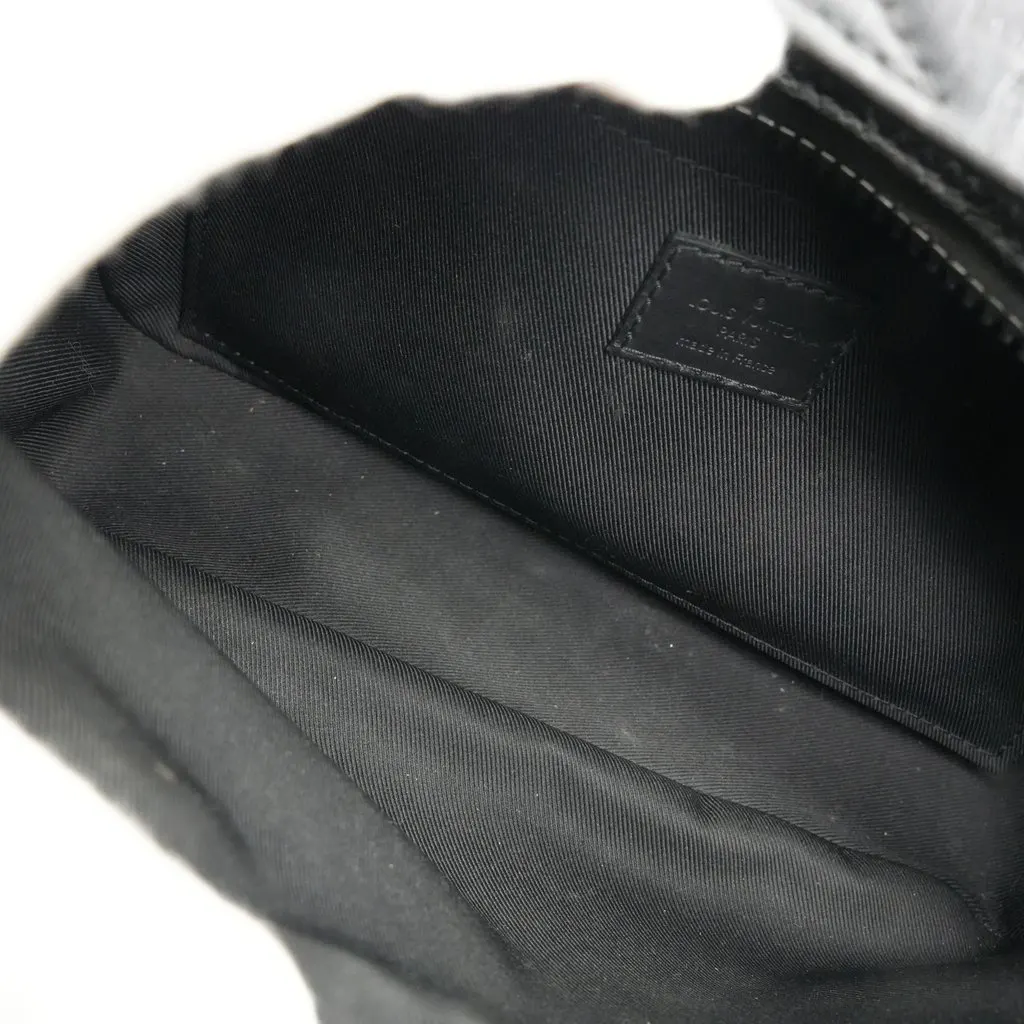 Louis Vuitton S Lock Messenger Black Black Leather Fair - Model View