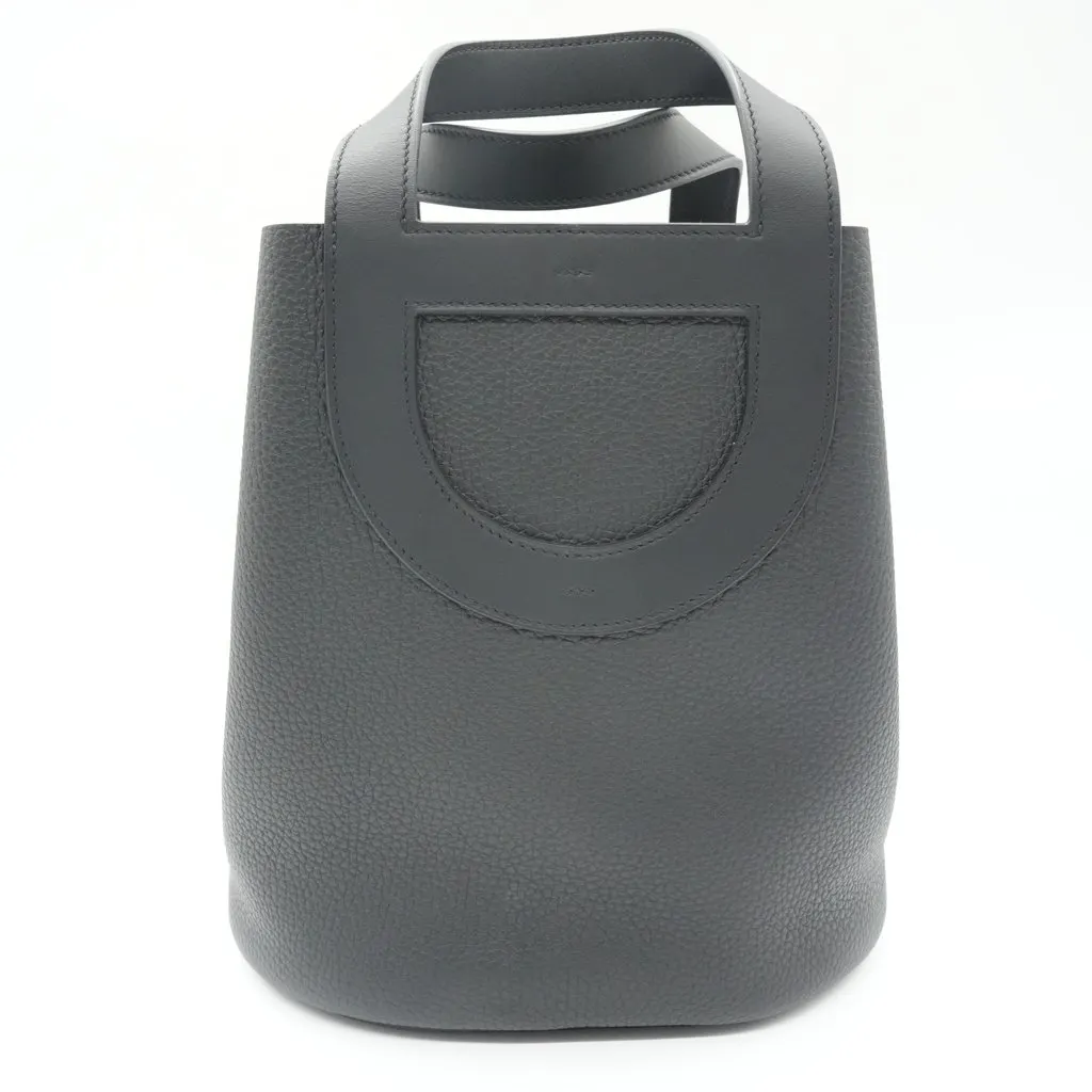 Hermès In The Loop 23 Black Leather Good - Front View