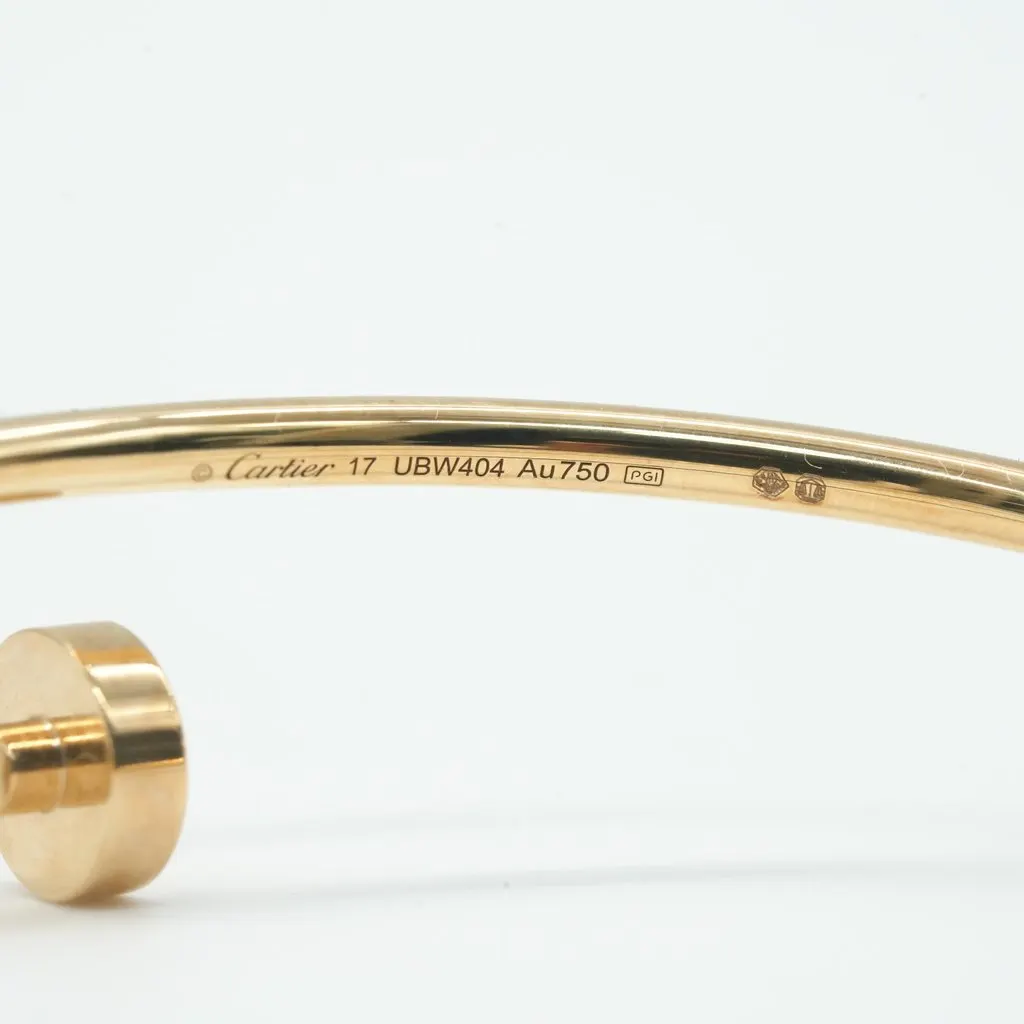 Cartier Juste Un Clou Bracelet, Small Model 18K Yellow Gold Size:17 9.3g Gold Gold Good - Box View