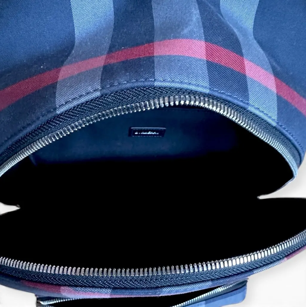 Burberry Backpack Burberry Jeff MultiColor Canvas Never worn, with tag - Model View