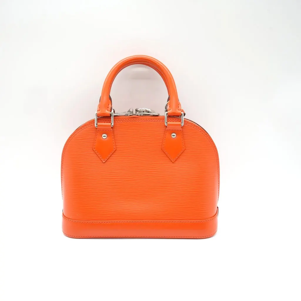 Louis Vuitton Alma BB Orange Epi Leather Orange Leather Good - Back View