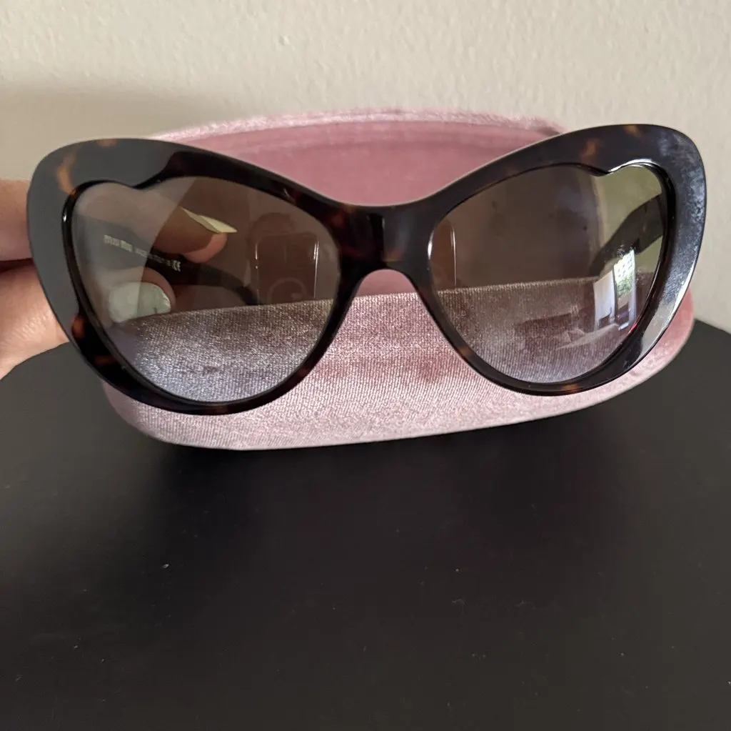 Miu Miu Shades Leopard From MiuMiu Brown Good - Back View