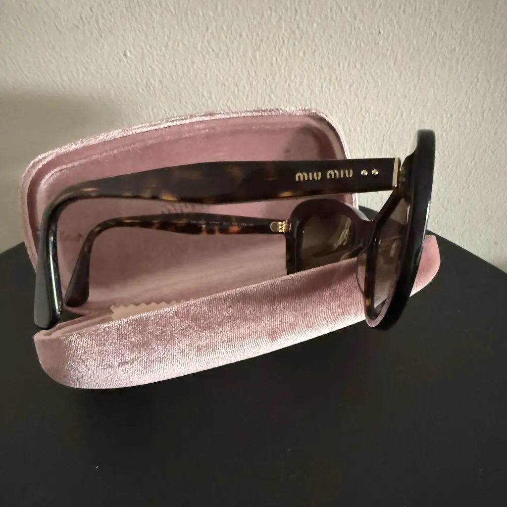 Miu Miu Shades Leopard From MiuMiu Brown Good - Model View