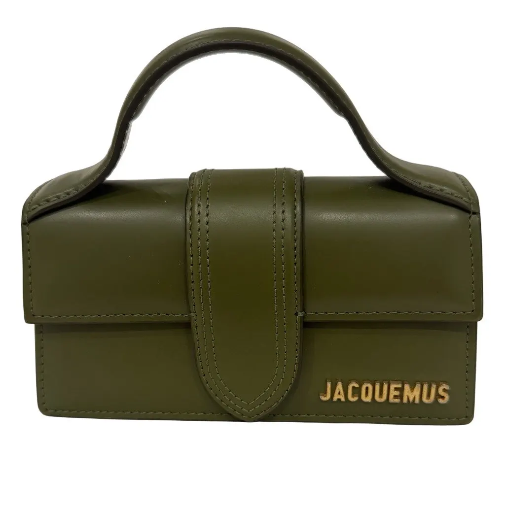Jacquemus Le Bambino Green Leather Very good - Front View