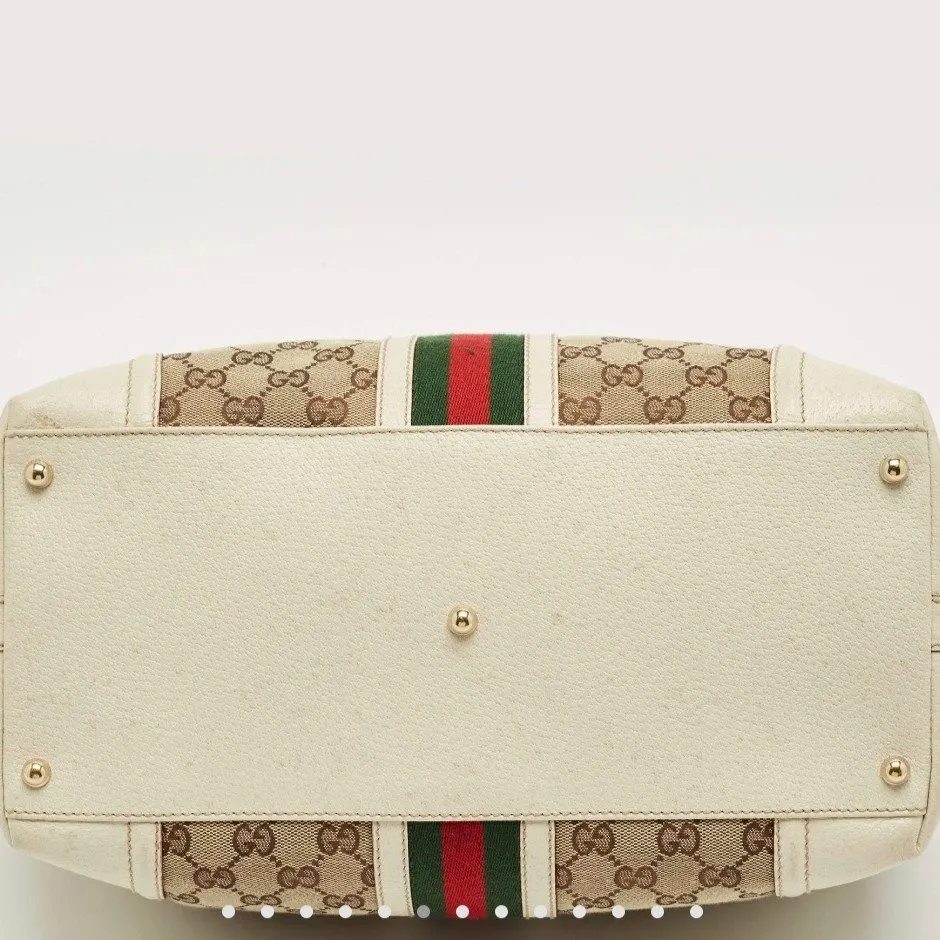 Gucci Cavan Beige Canvas Good - Inside View