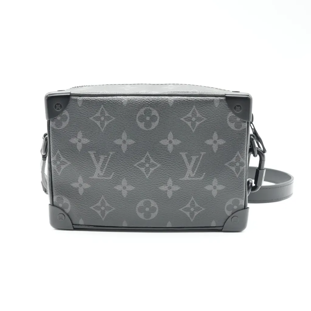 Louis Vuitton Mini Soft Trunk Eclipse Black Canvas Very good - Back View