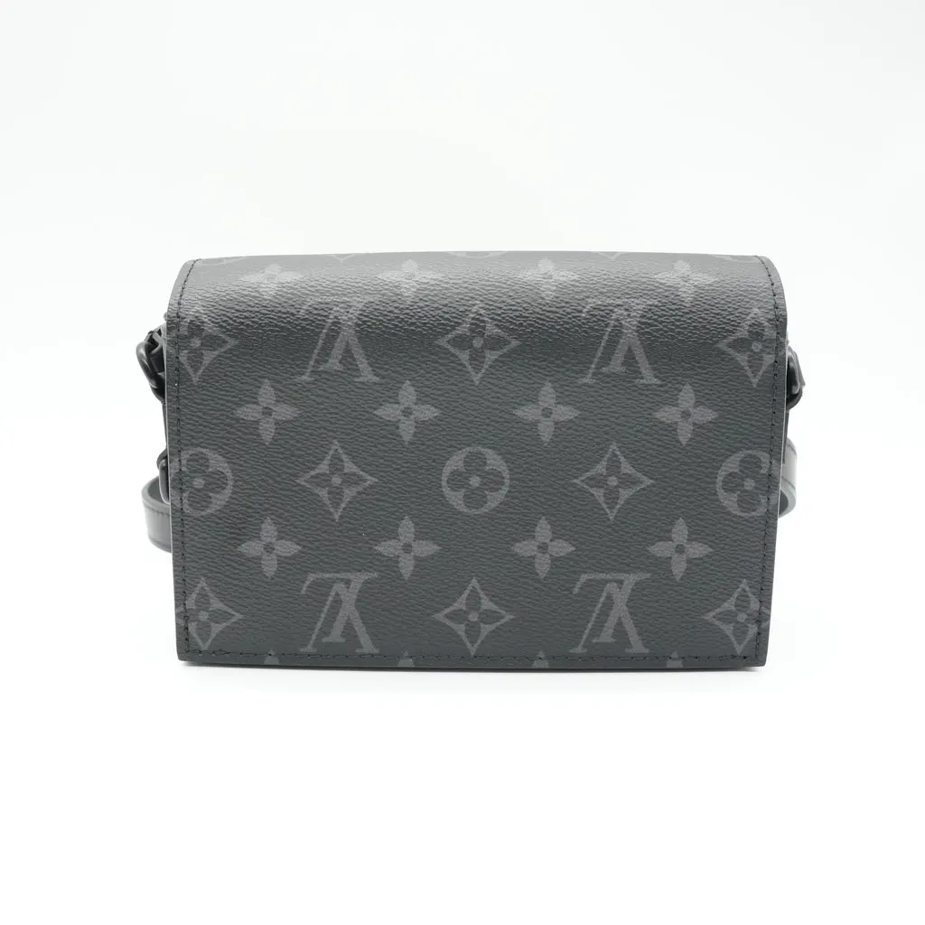 Louis Vuitton Steamer Wearable Wallet Monogram Eclipse Canvas Black Canvas Very good - Back View