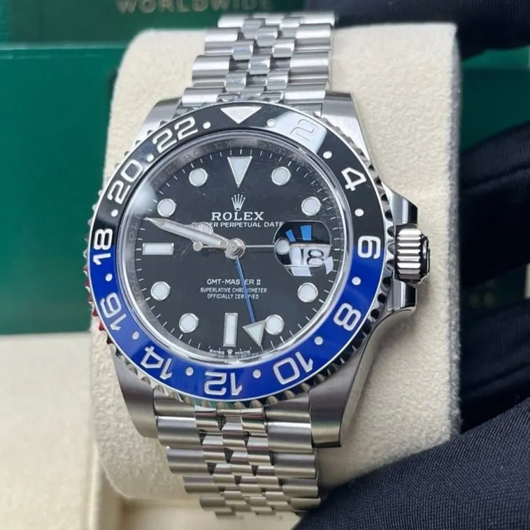 Rolex GMT-Master II 40mm Blue Never worn - Box View