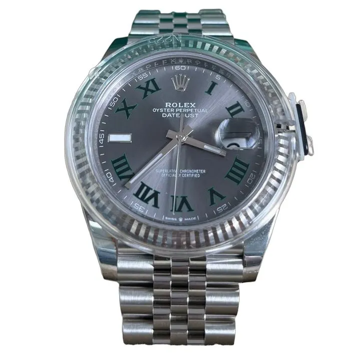 Rolex Datejust 41 Green Never worn - Front View