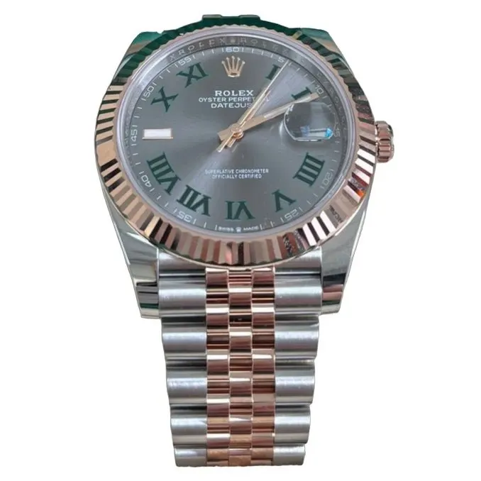 Rolex Datejust 41 Pink Never worn - Front View