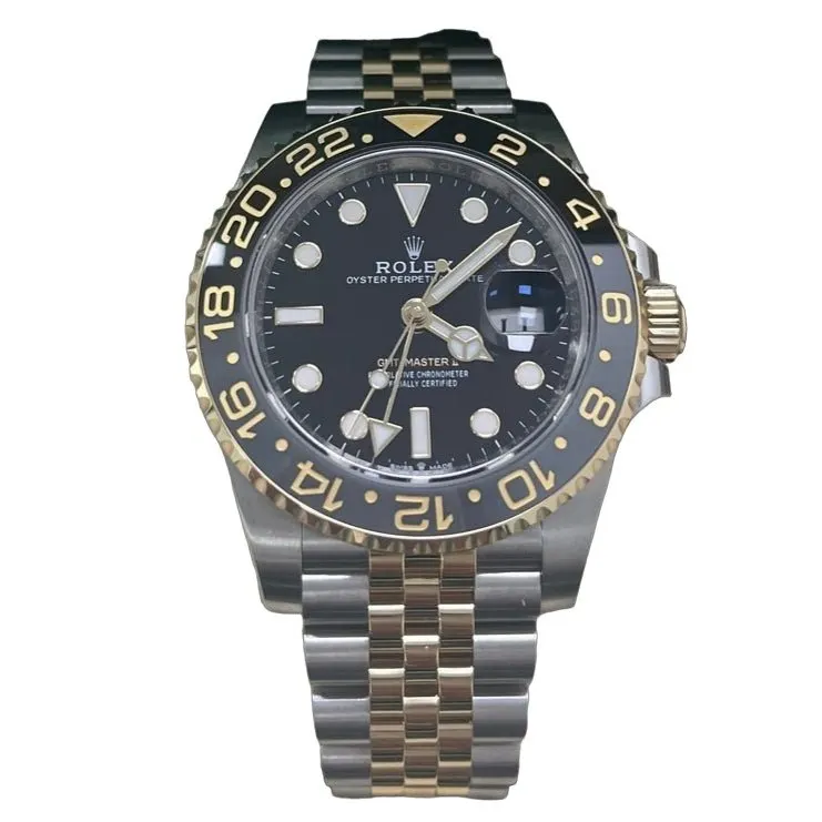 Rolex GMT-Master II 40mm Black Never worn - Front View