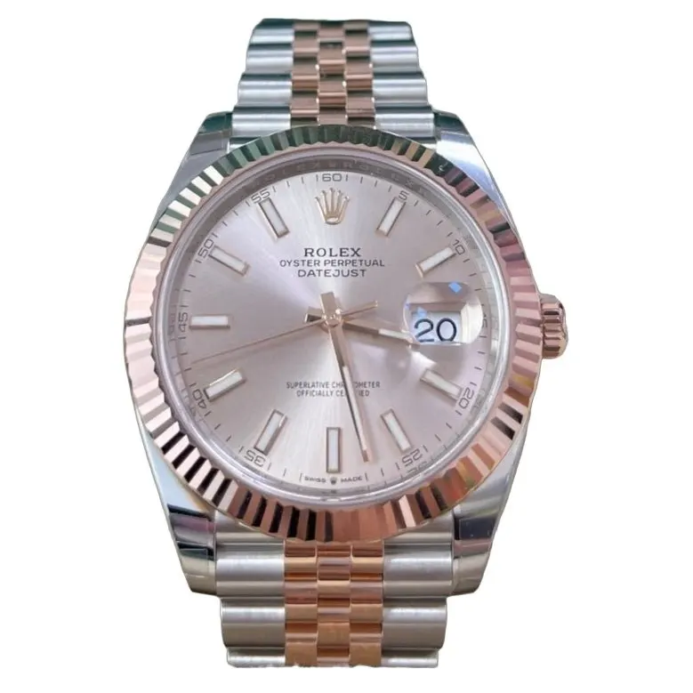 Rolex Datejust 41 Pink Never worn - Front View