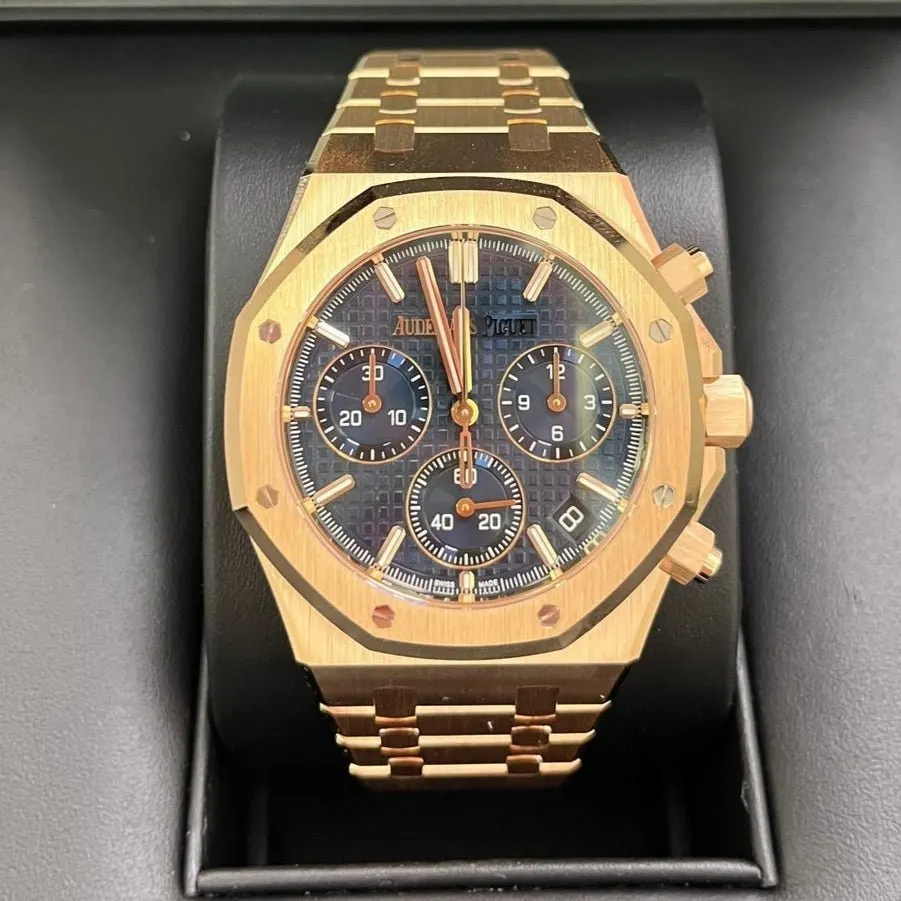 Audemars Piguet Royal Oak Chronograph 41mm Blue Never worn - Back View