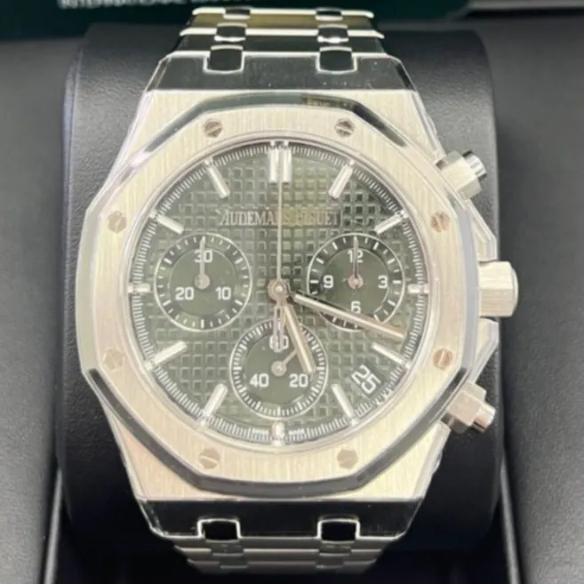 Audemars Piguet ROYAL OAK SELFWINDING CHRONOGRAPH 41mm Green Never worn - Back View
