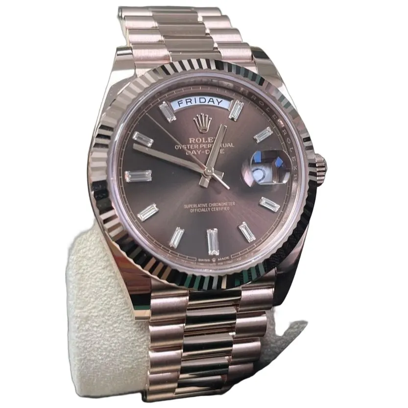 Rolex Day-Date 40 Pink Never worn - Front View