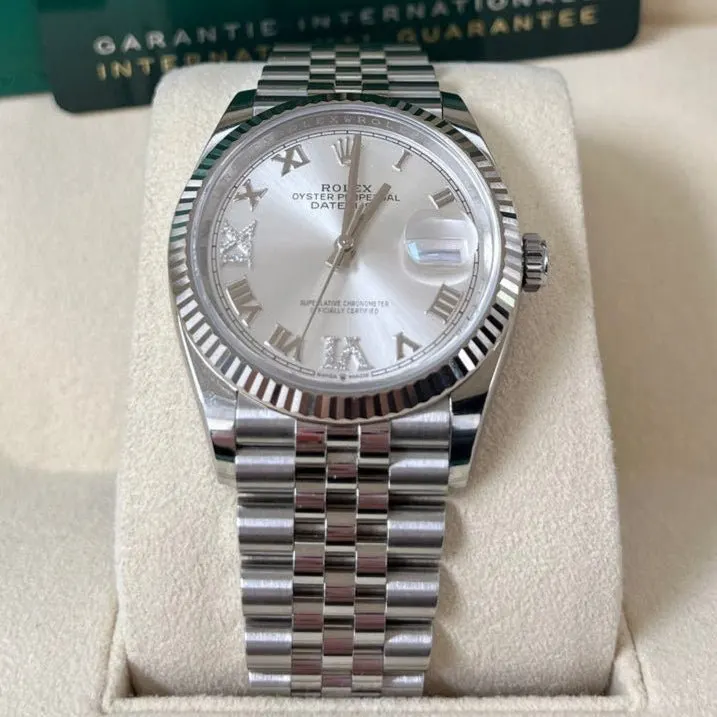 Rolex Datejust 36 Silver Never worn - Back View