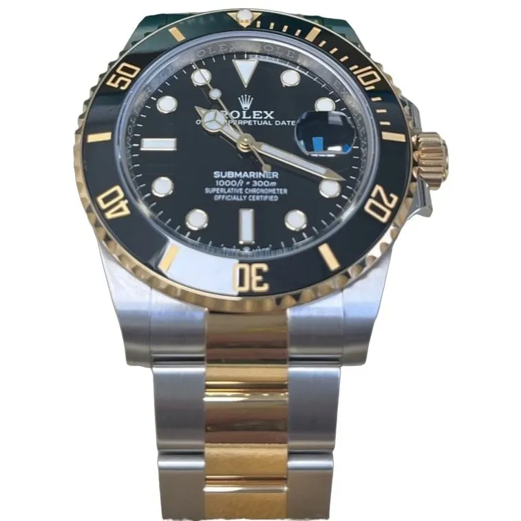 Rolex Submariner 41mm Black Never worn - Front View