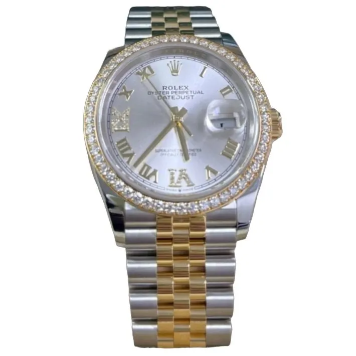 Rolex Datejust 36 Silver Never worn - Front View