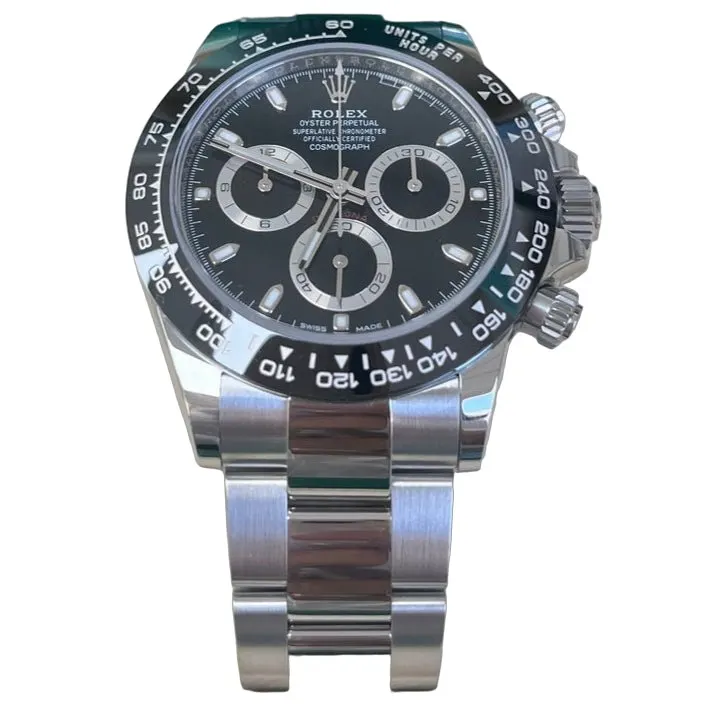 Rolex Daytona 40mm Black Never worn - Front View